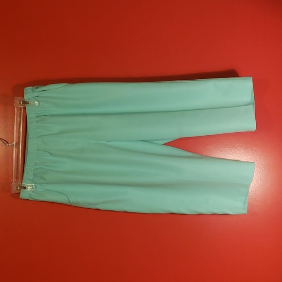 Kim Roger's Lady's Petite Capri Pants In the Color of Mint Green - Picture 2 of 7